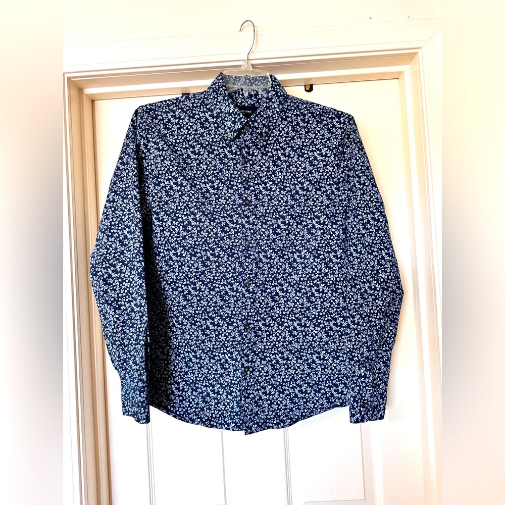 Abercrombie and Finch, long sleeve button-down shirt size medium